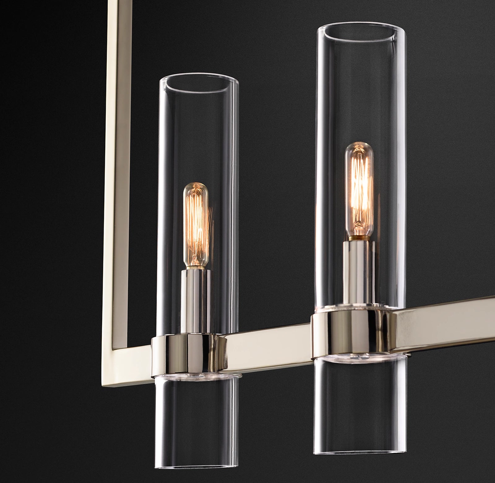 WOMO Cylindrical Glass Candle Linear Chandelier - Ravelle