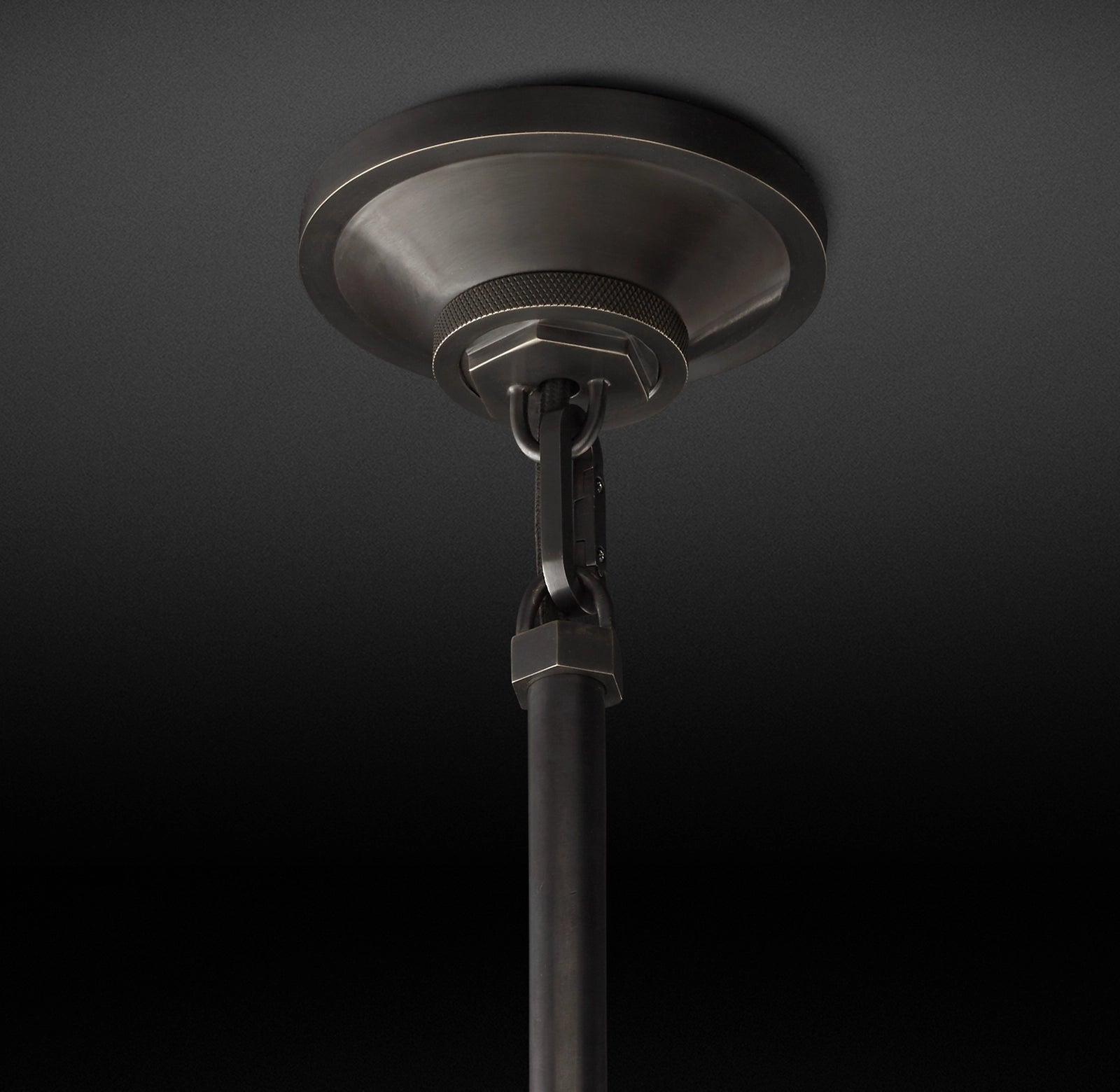 WOMO Clear Glass Globe Pendant Light - Machinist