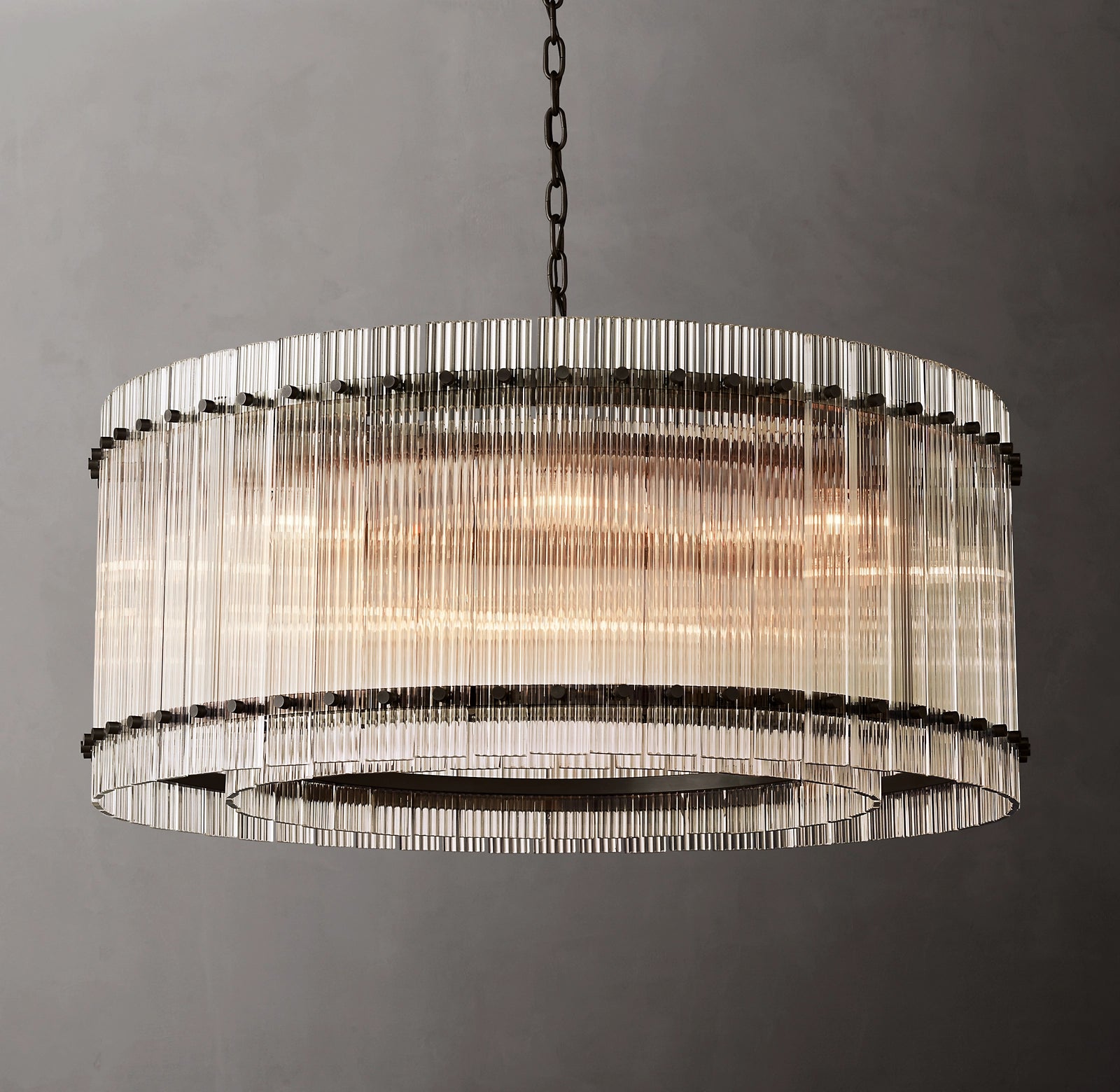 WOMO Ribbed Glass Round Chandelier - San Marco