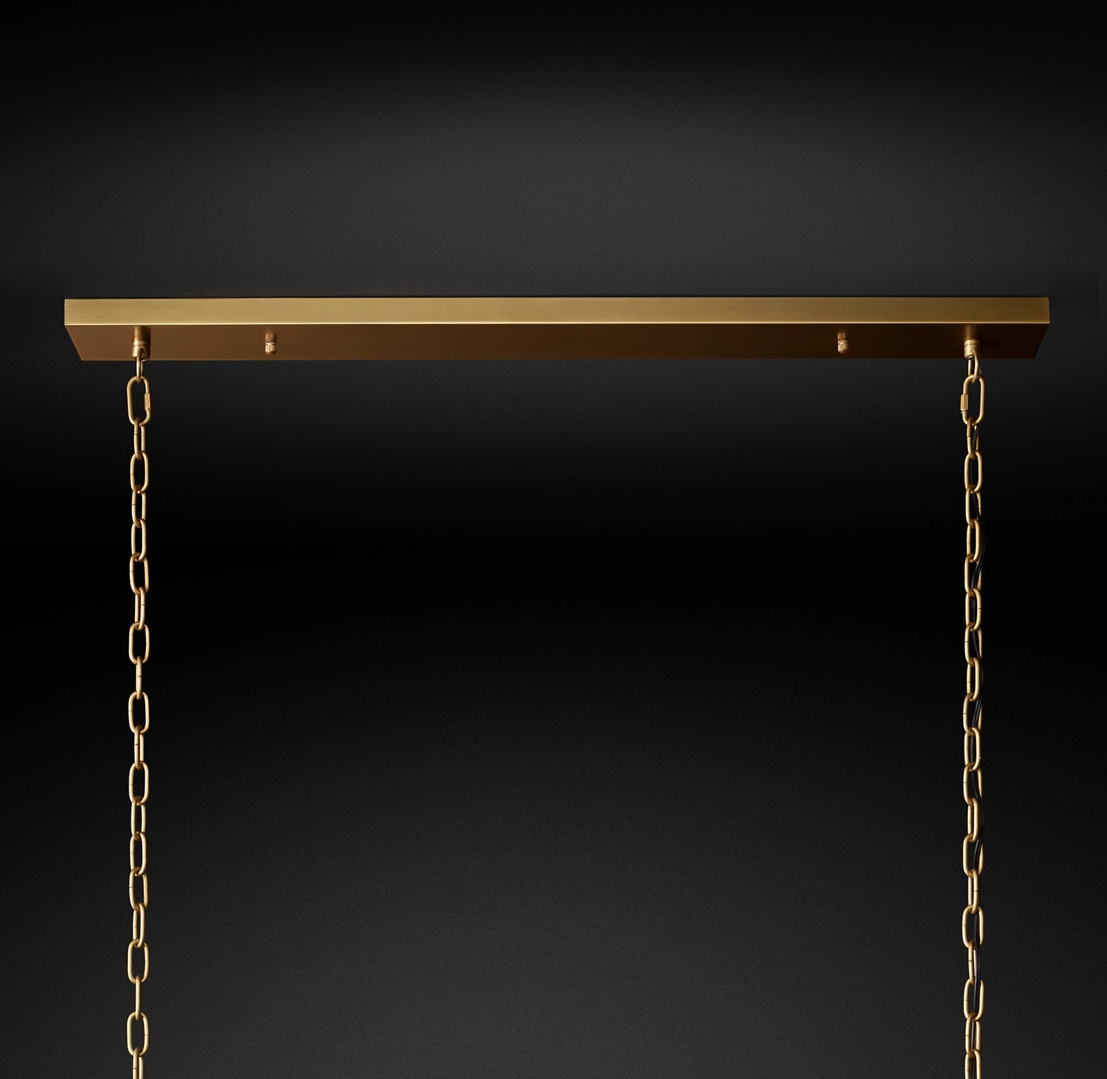 WOMO Ribbed Glass Rectangular Chandelier - San Marco