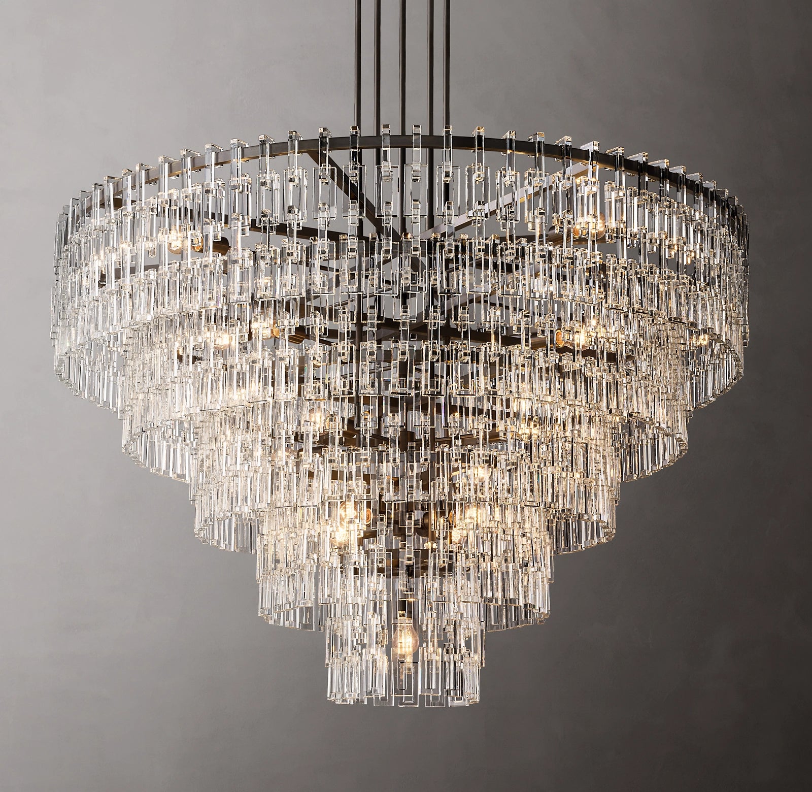 WOMO Chain Crystal Tiered Chandelier - Marignan