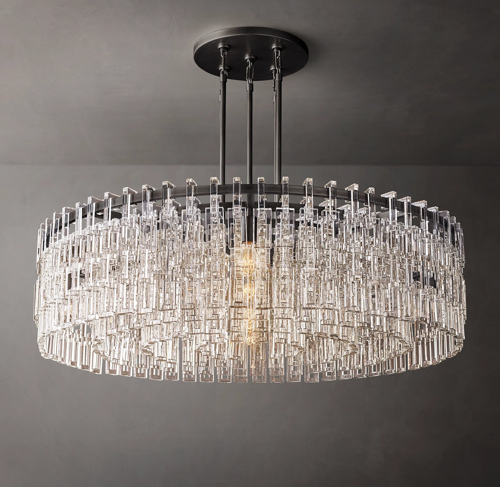 WOMO Cascading Chain Crystal Chandelier - Marignan