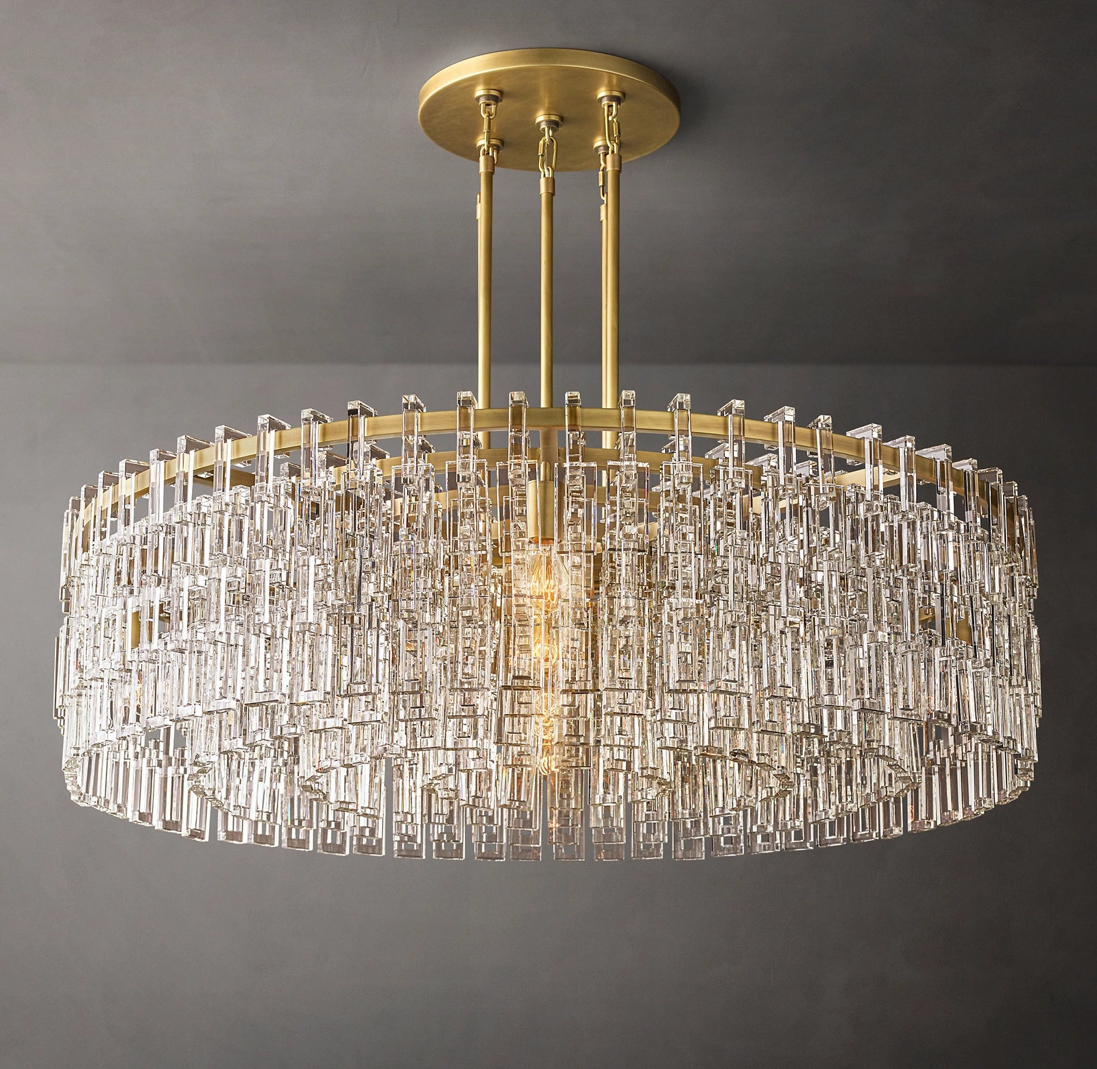 WOMO Cascading Chain Crystal Chandelier - Marignan