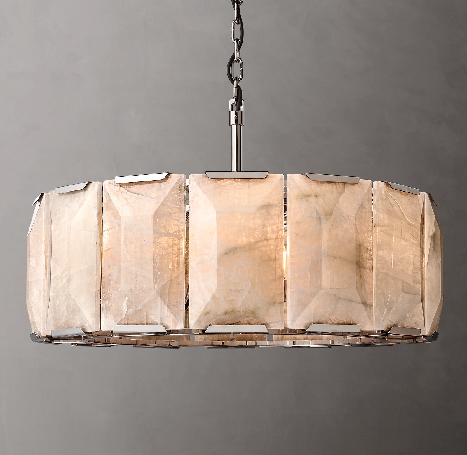 WOMO Alabaster Round Chandelier – Harlow