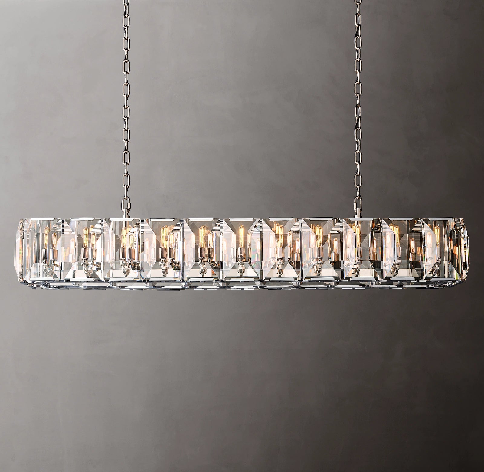 WOMO Crystal Rectangular Chandelier – Harlow