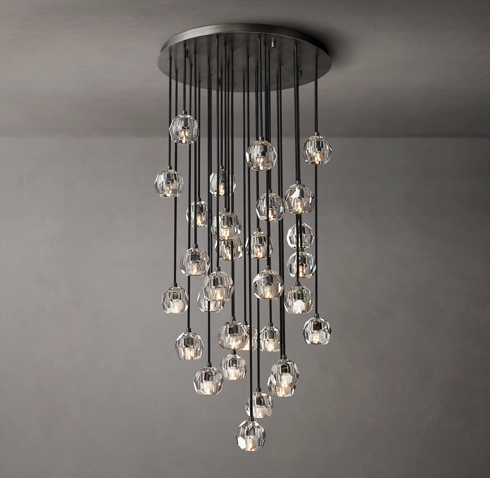 WOMO Crystal Cluster Chandelier – Boule