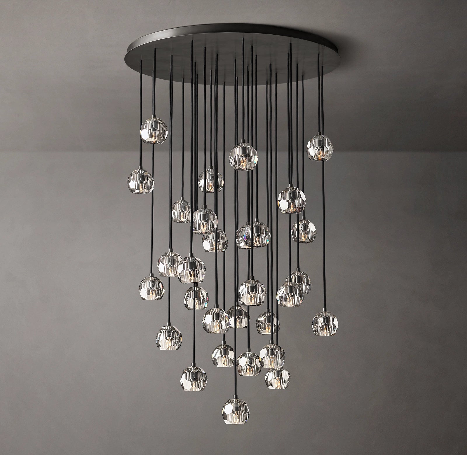 WOMO Crystal Cluster Chandelier – Boule