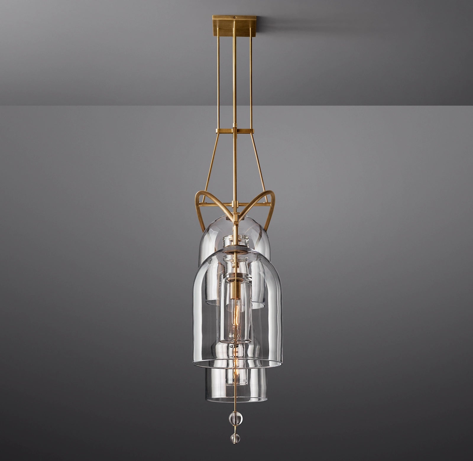 WOMO Bell Glass Linear Chandelier - Fulcrum