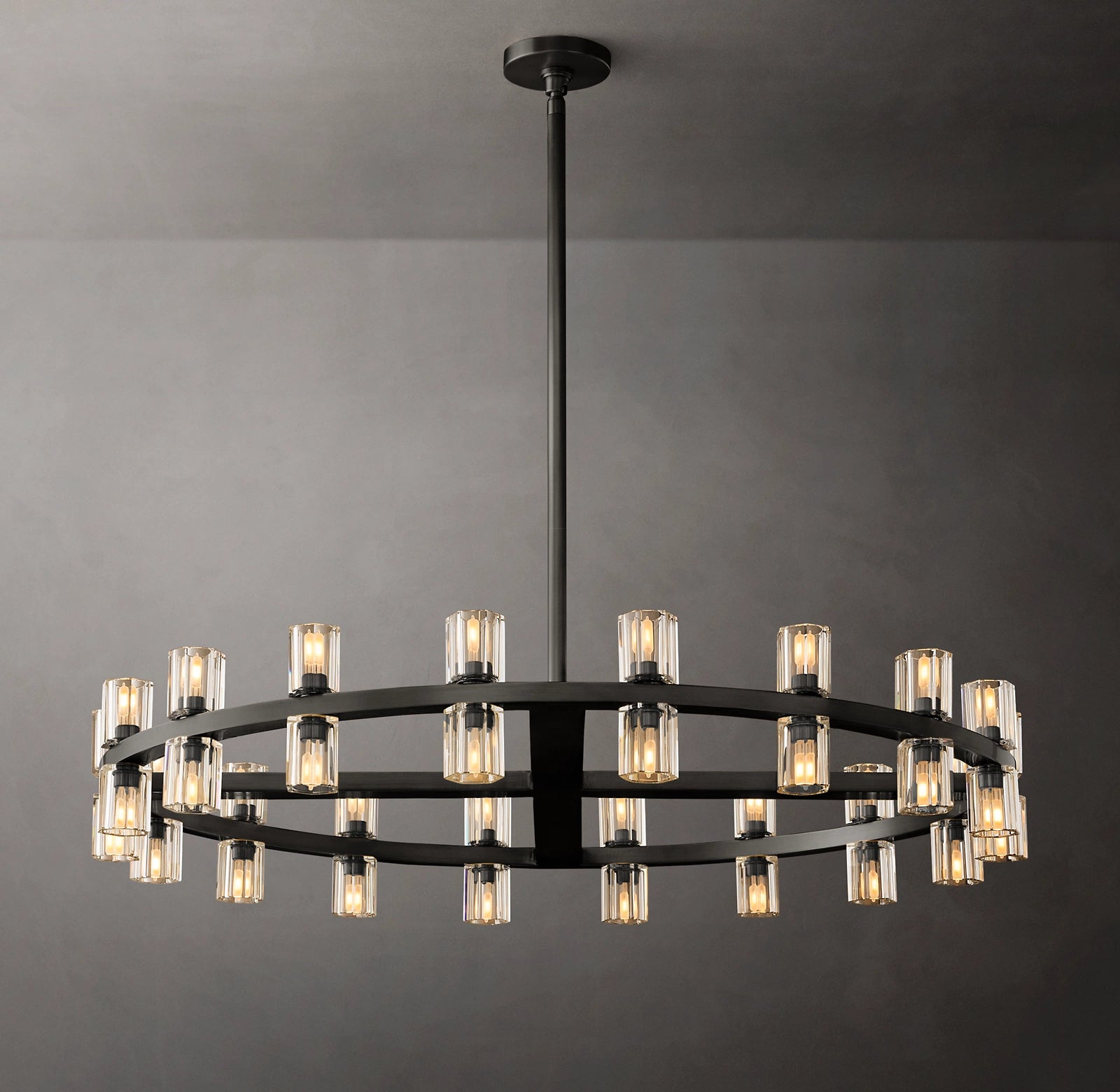 WOMO Hexagonal Crystal Round Chandelier – Arcachon