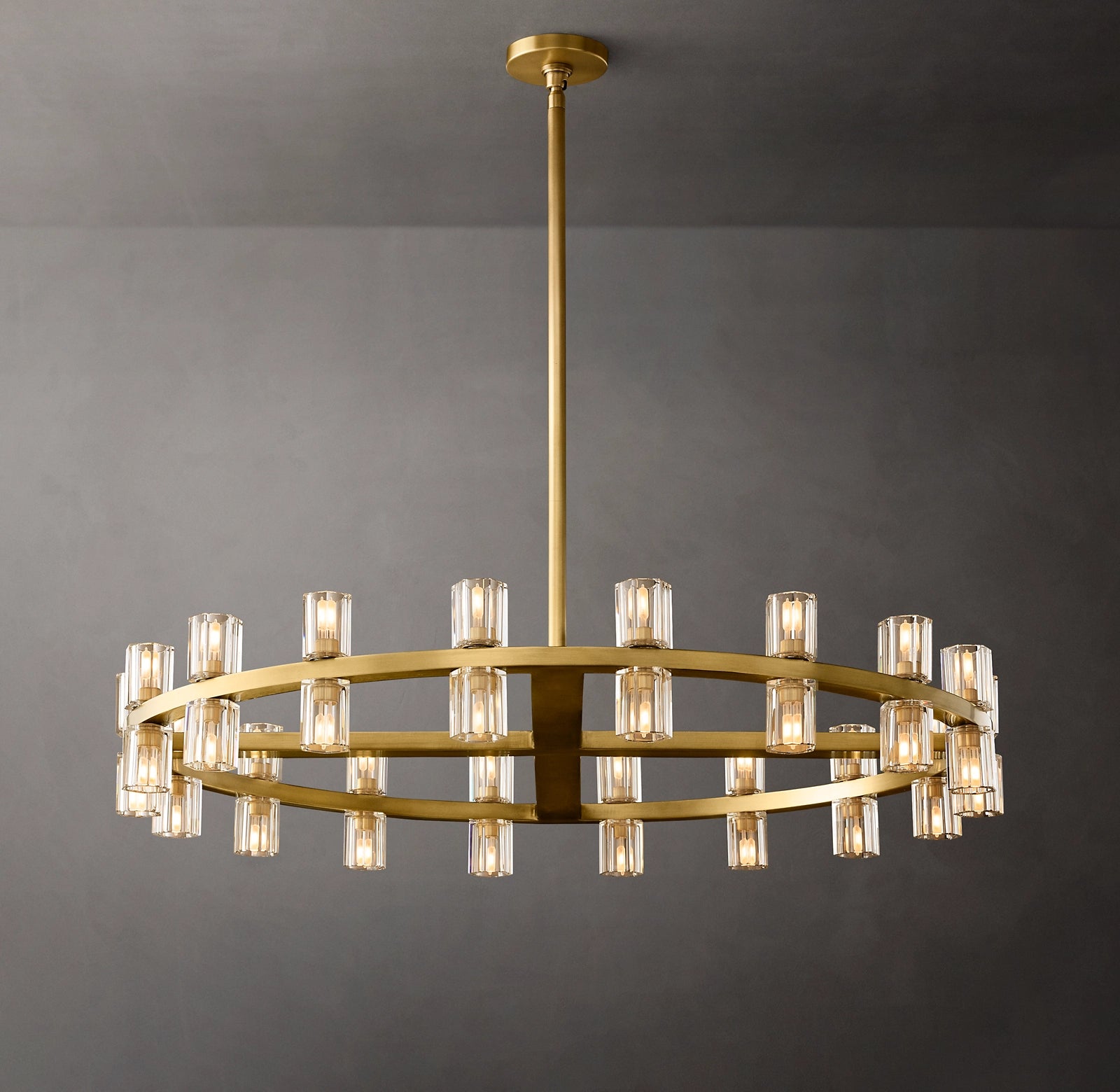 WOMO Hexagonal Crystal Round Chandelier – Arcachon