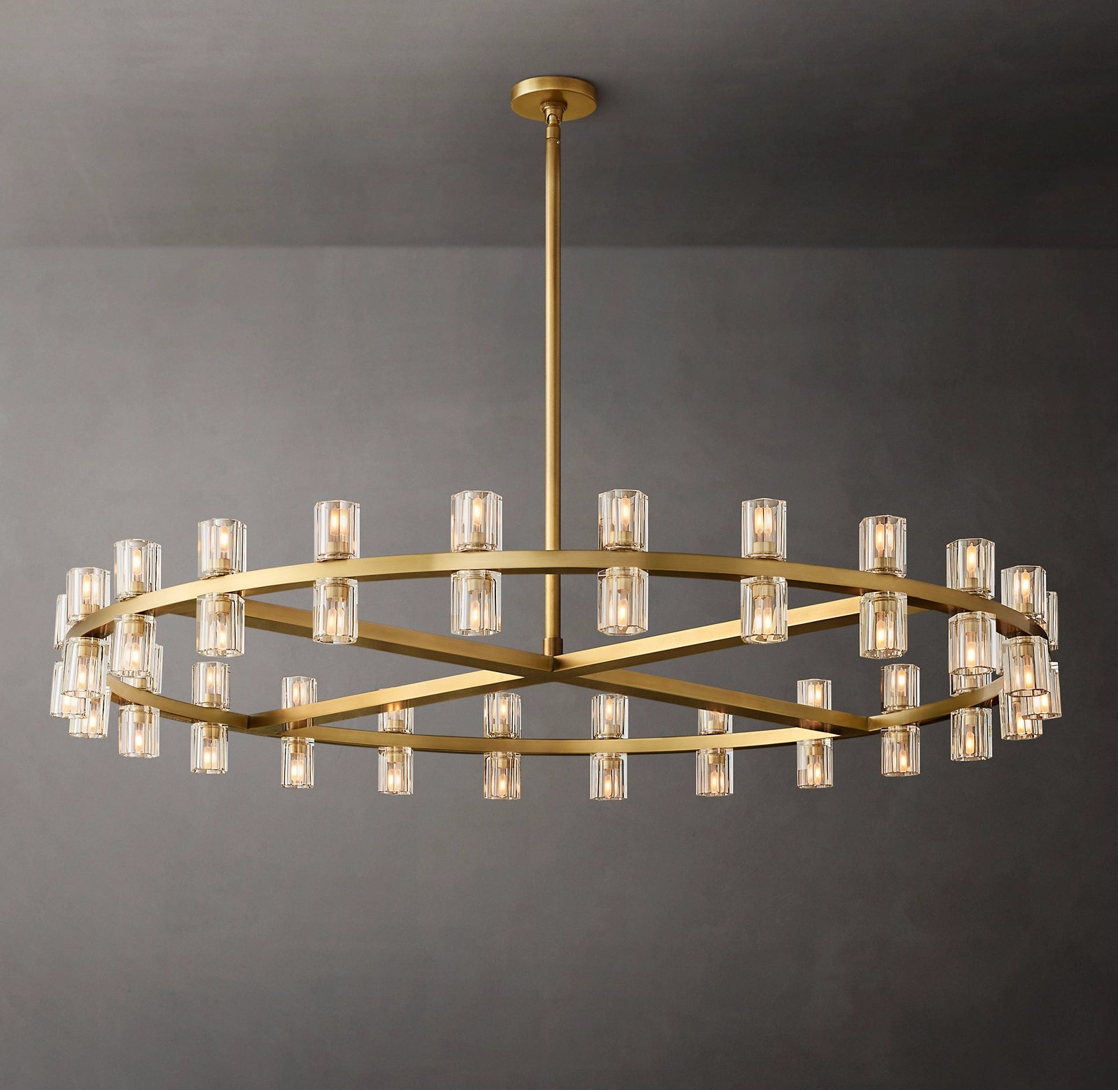 WOMO Hexagonal Crystal Round Chandelier – Arcachon