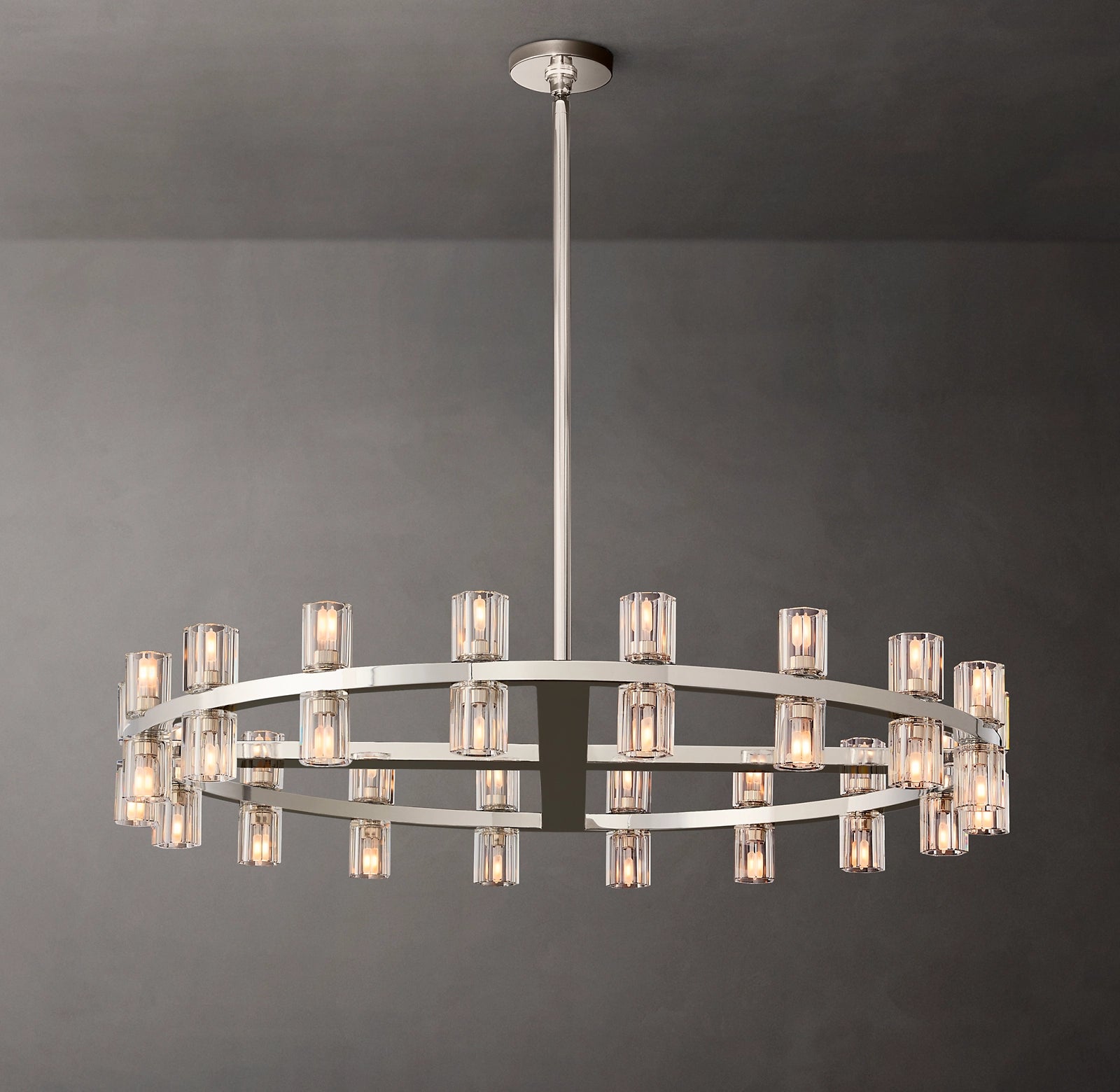 WOMO Hexagonal Crystal Round Chandelier – Arcachon