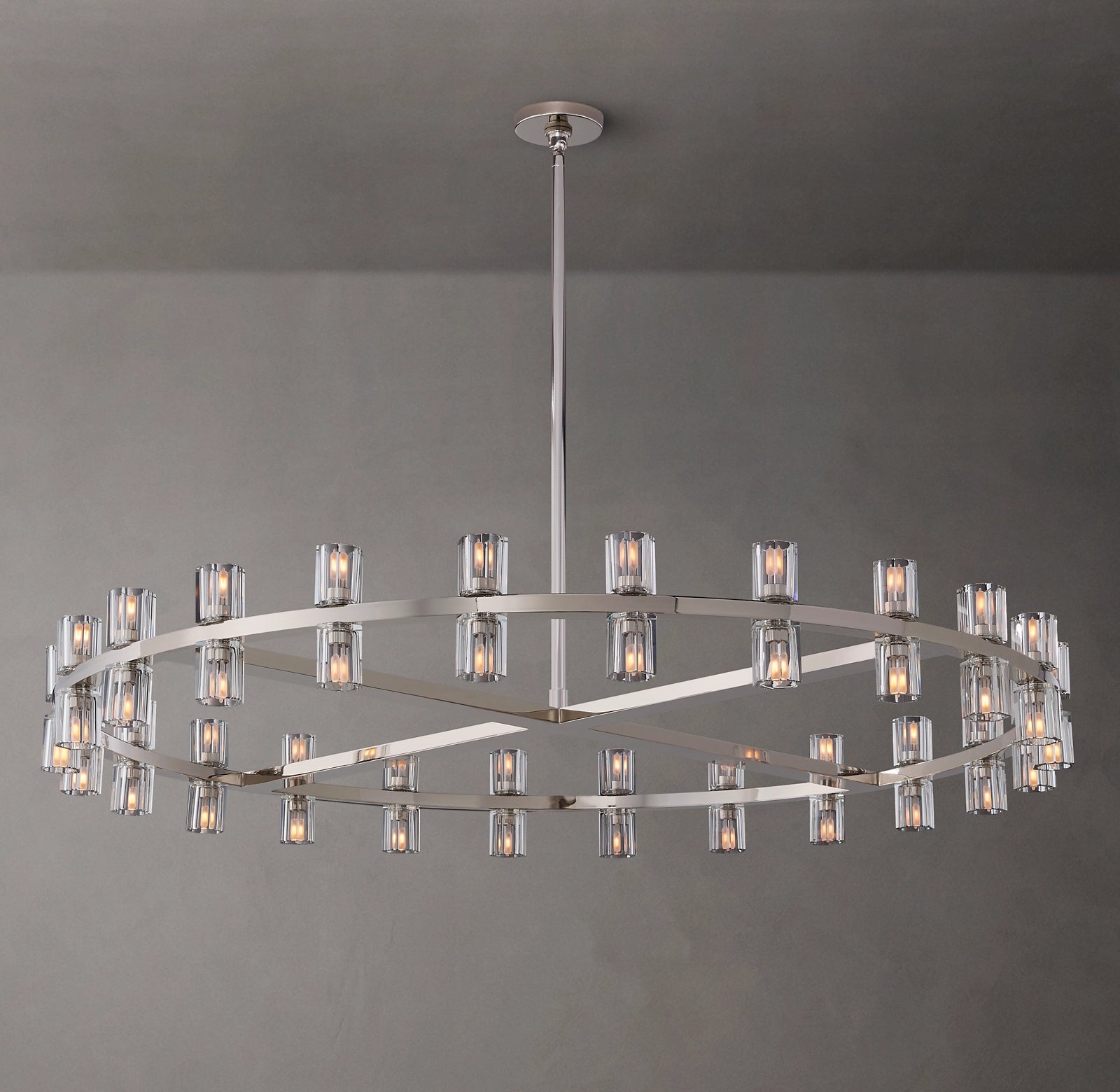WOMO Hexagonal Crystal Round Chandelier – Arcachon