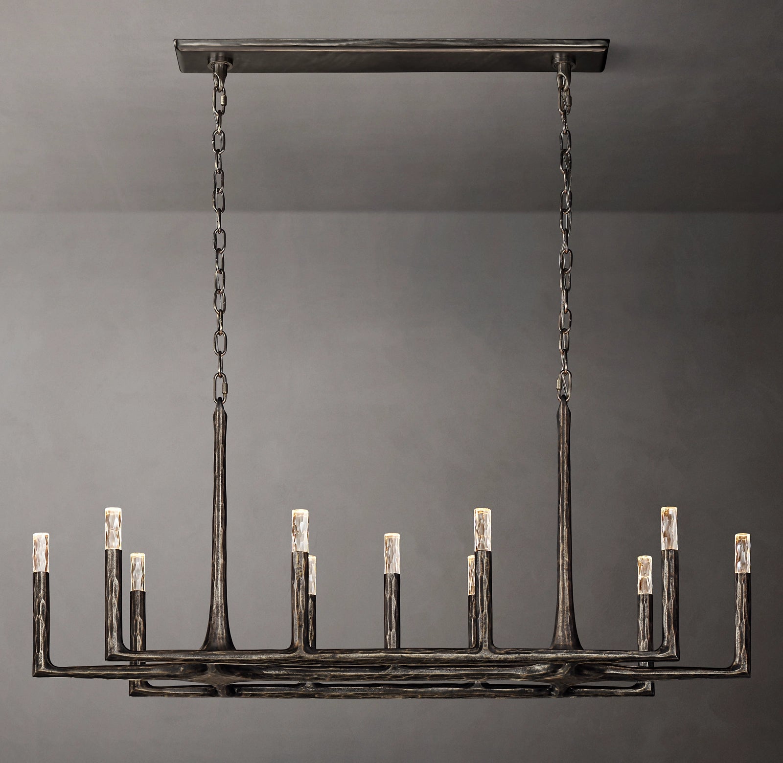 WOMO Forged Candlestick Linear Chandelier - Thaddeus