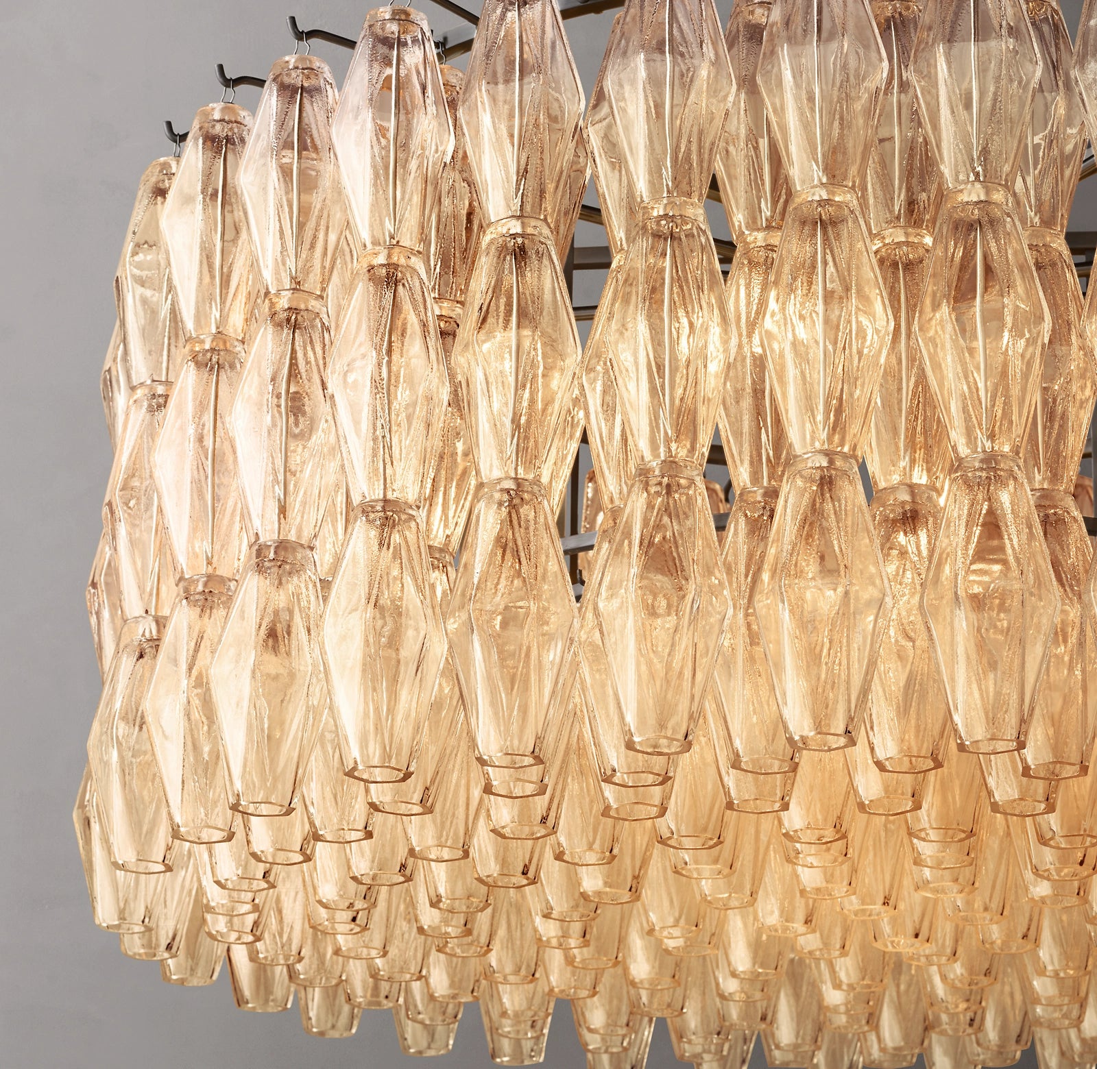WOMO Clear Murano Glass Round Chandelier - Chiara