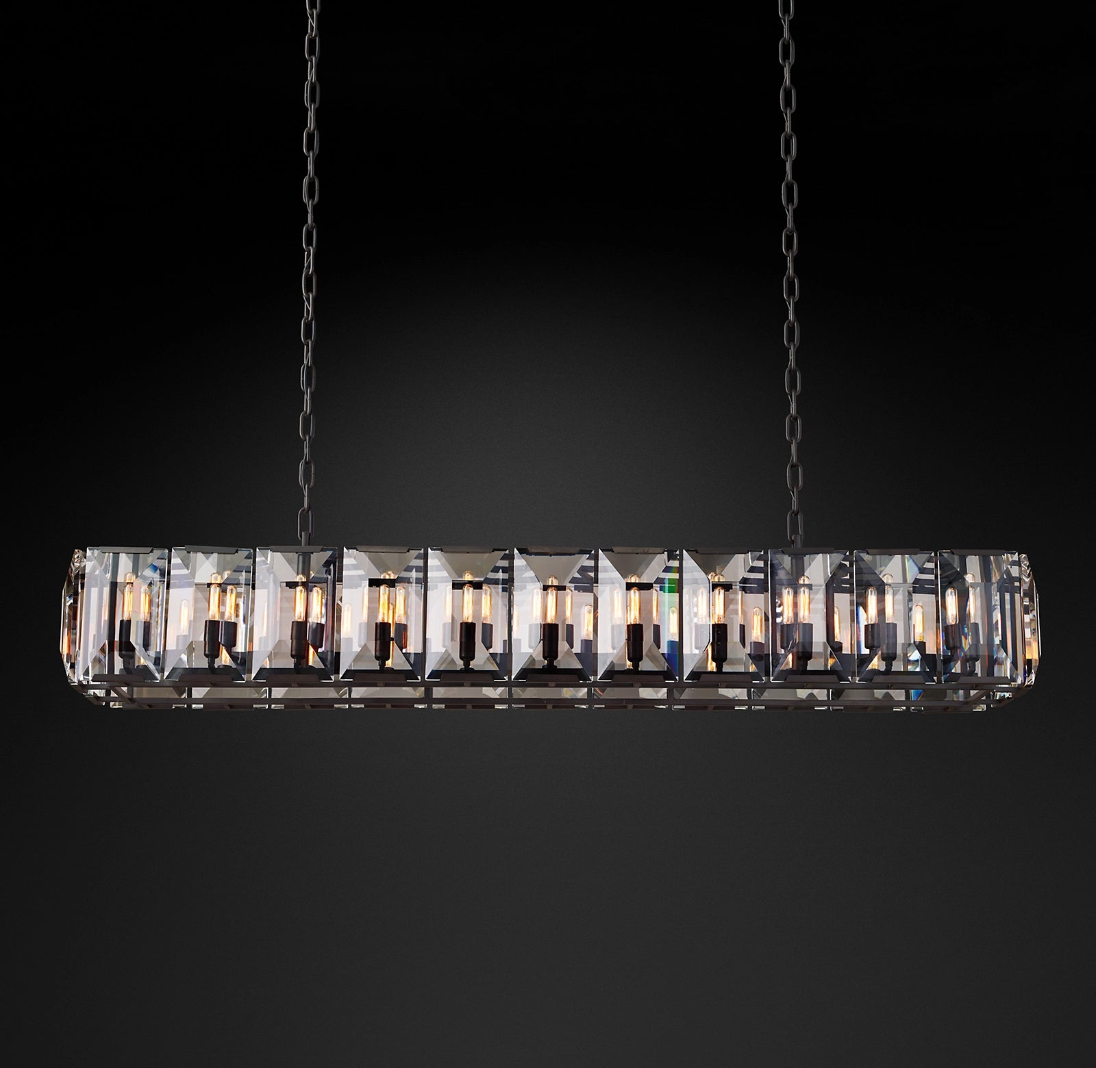WOMO Crystal Rectangular Chandelier – Harlow