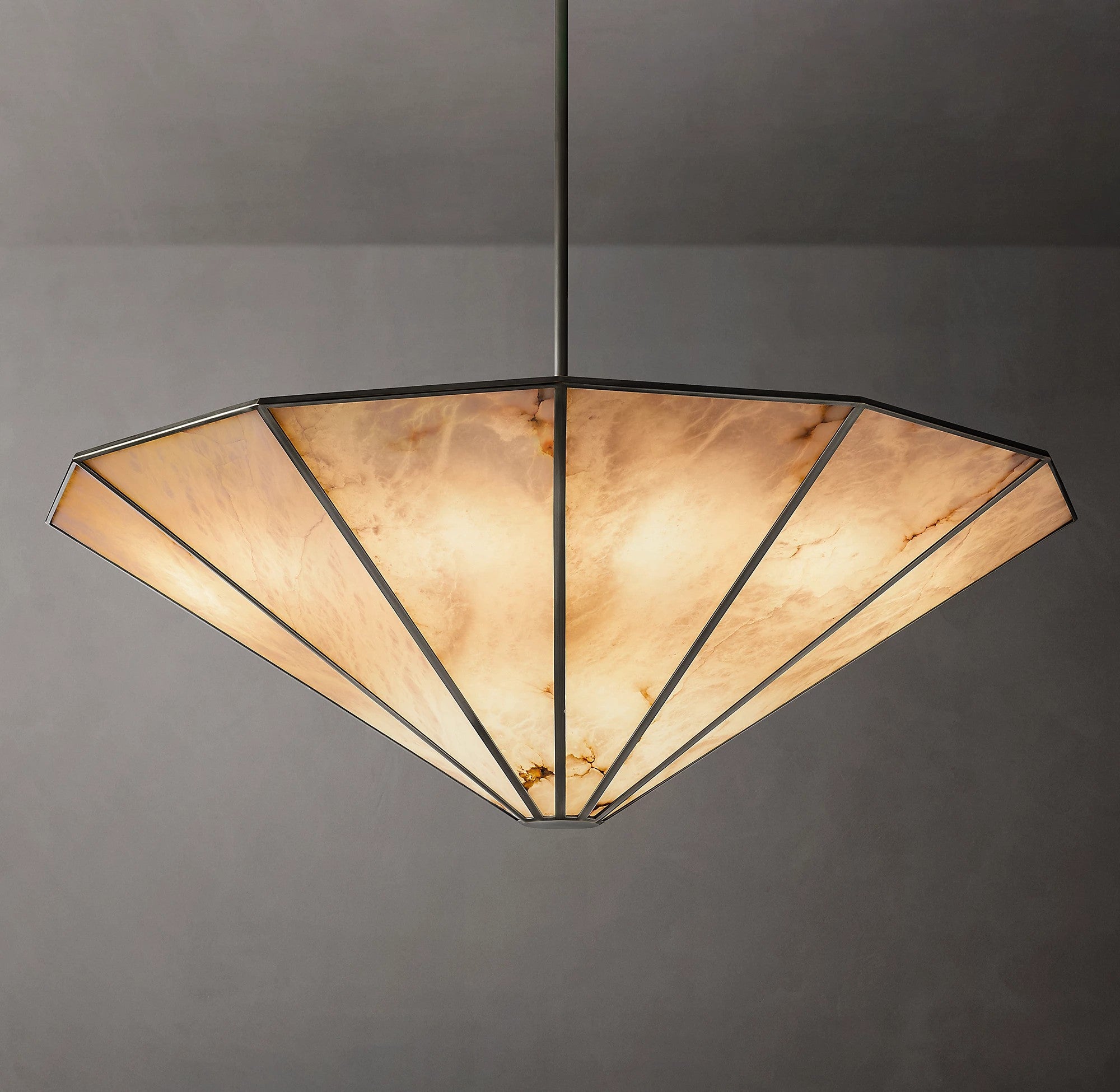 WOMO Alabaster Umbrella Chandelier - Lucette