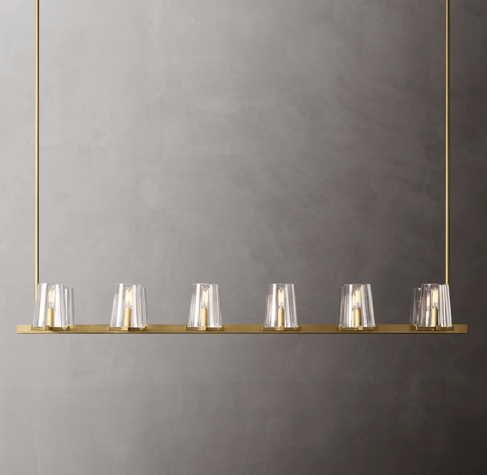WOMO Hurricane Candle Linear Chandelier - Pauillac