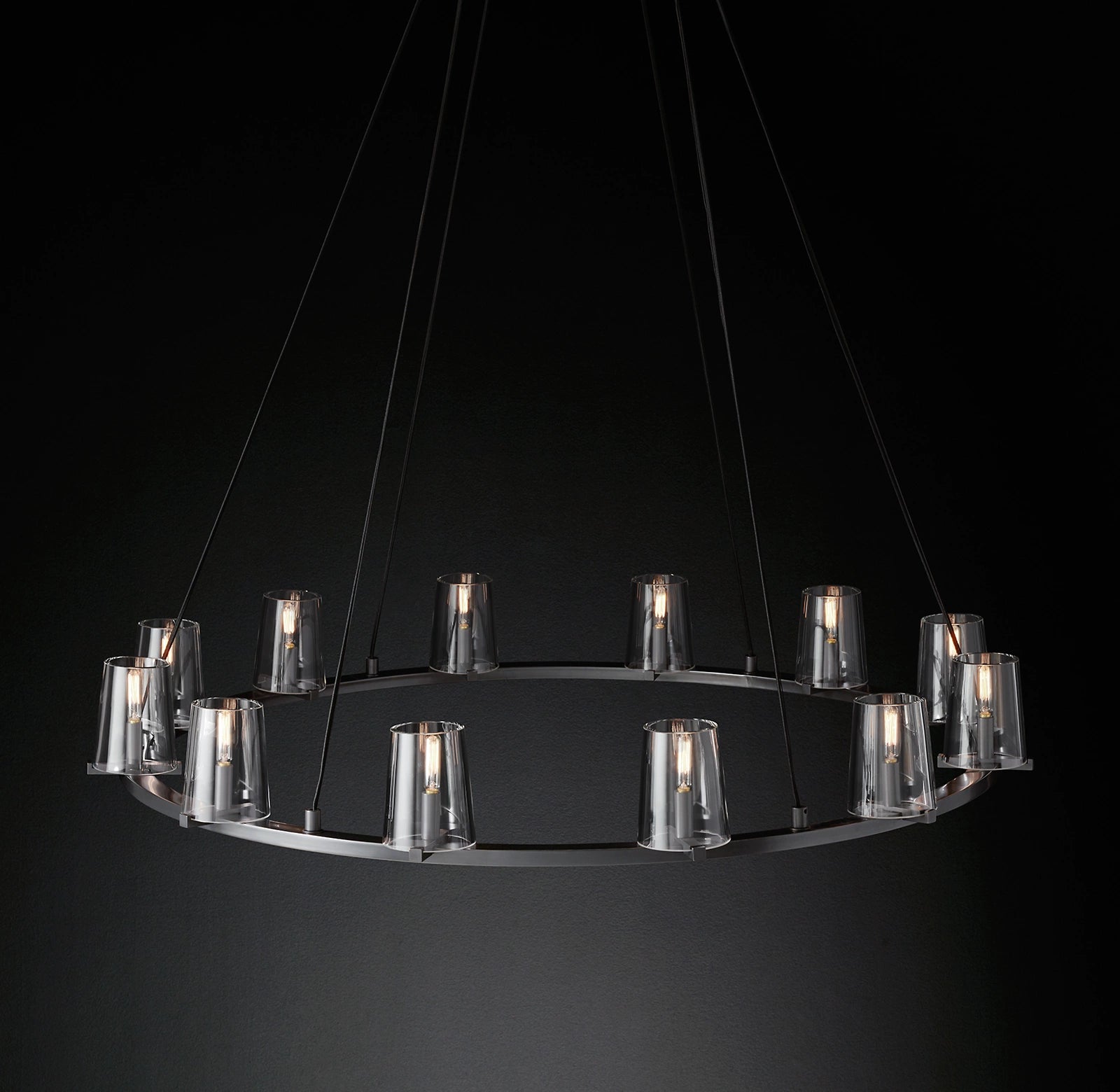 WOMO Hurricane Candle Ring Chandelier - Pauillac