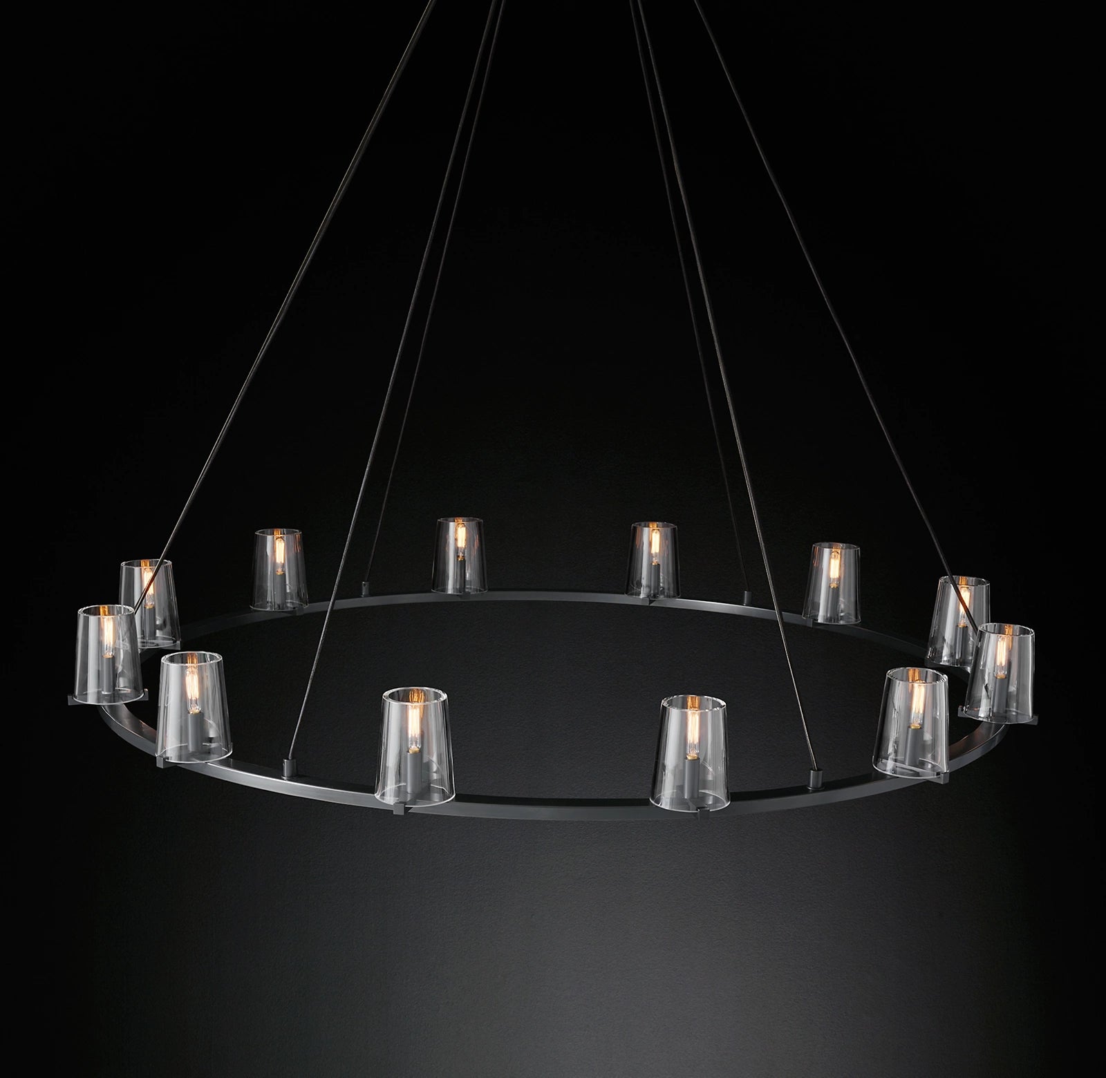 WOMO Hurricane Candle Ring Chandelier - Pauillac