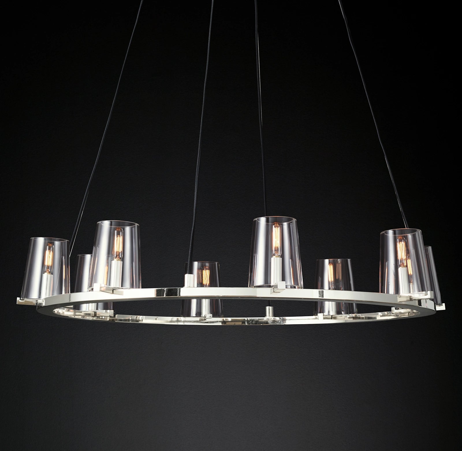 WOMO Hurricane Candle Ring Chandelier - Pauillac