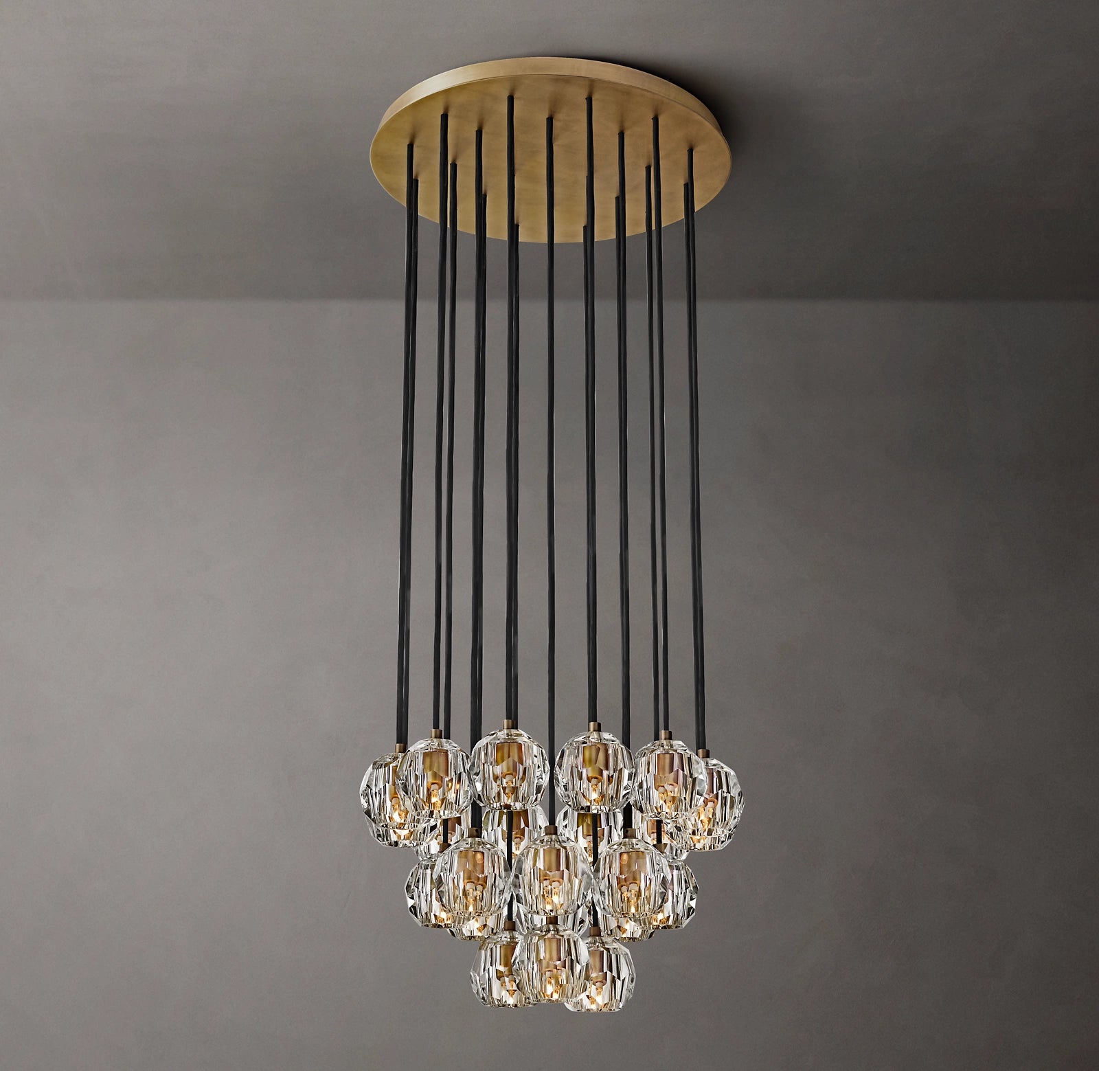 WOMO Crystal Cluster Chandelier – Boule