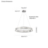 WOMO 2 Tier Circular Crystal Chandelier-WM2192 thumbnail