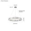 WOMO 2 Tier Circular Crystal Chandelier-WM2192 thumbnail