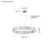 WOMO 2 Tier Circular Crystal Chandelier-WM2192 thumbnail