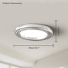 WOMO Dimmable Round Flat Chrome Ceiling Light-WM1064 thumbnail