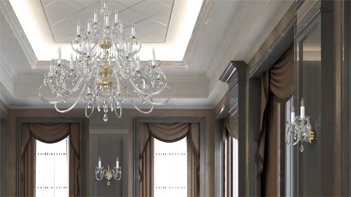 Illuminating Elegance: The Artistic Presence of Glass Chandeliers in Interior Spaces