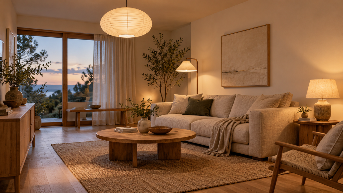 Japandi Living Room Lighting: 3 Layered Plans for Small and Open-Plan Spaces