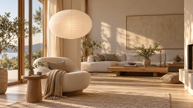 Rice Paper Pendant Light Size Guide by Room | WOMO Lighting