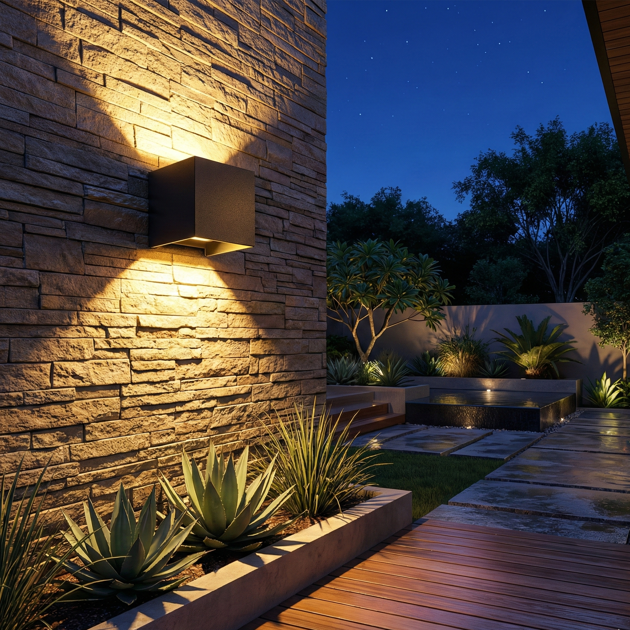 Fence - Outdoor Lights