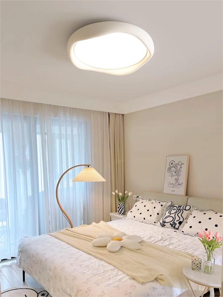 WOMO White Wavy Round Ceiling Light-WM1109