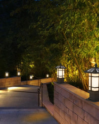 WOMO Square Outdoor Pillar Light-WM9063
