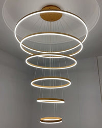 WOMO Tiered Ring LED Chandelier-WM2159