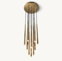 WOMO Pin Cascading Round Chandelier - Aquitaine