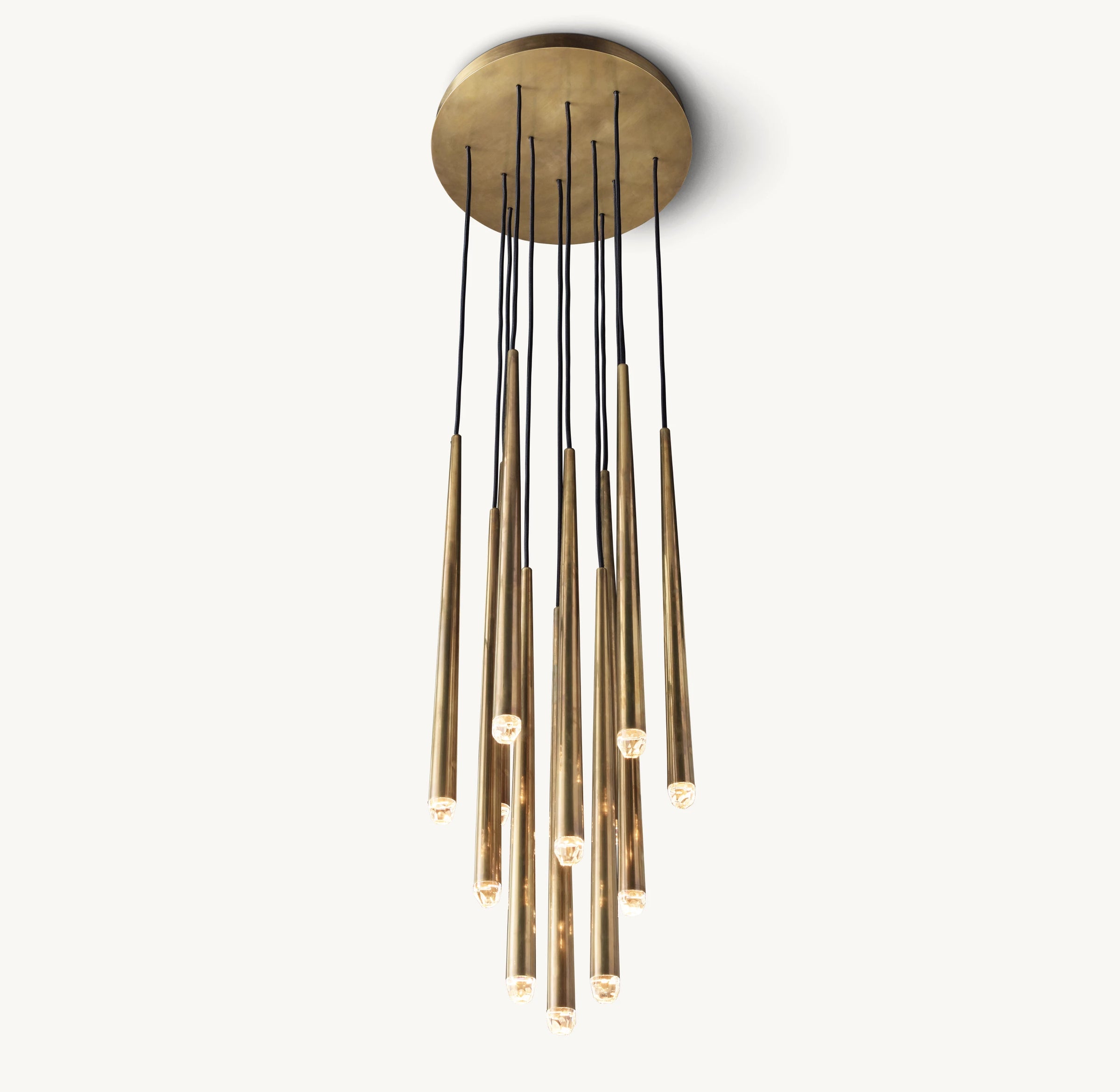WOMO Pin Cascading Round Chandelier - Aquitaine