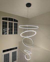 WOMO Tiered Ring LED Chandelier-WM2159