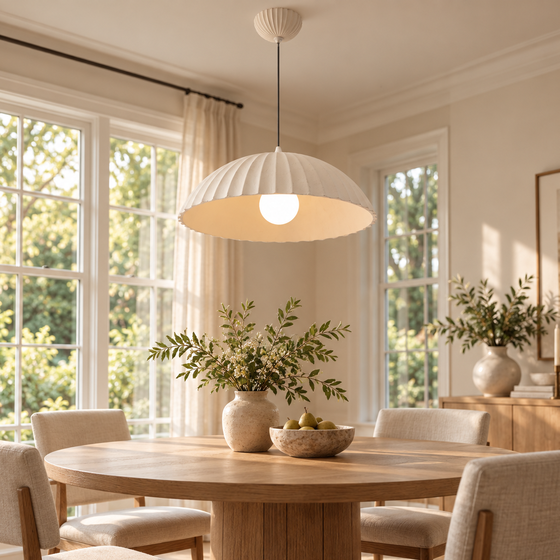 WOMO Platre Dome Pendant Light - WM3149