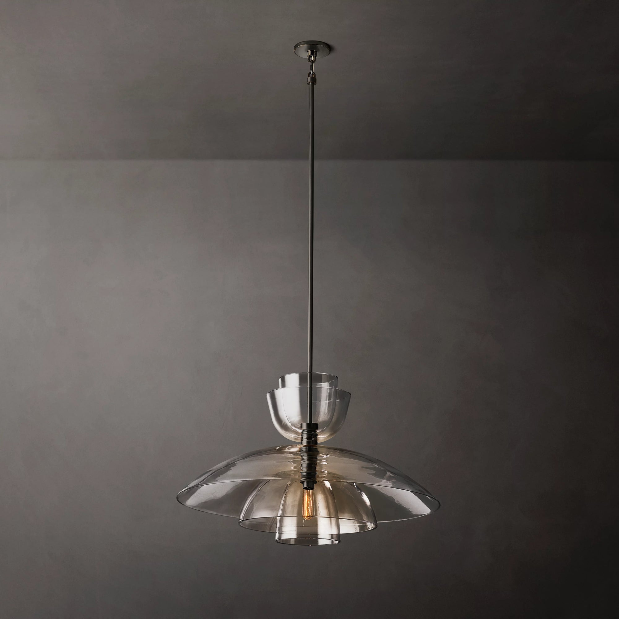 WOMO Clear Glass Cloche Pendant Light - Blom