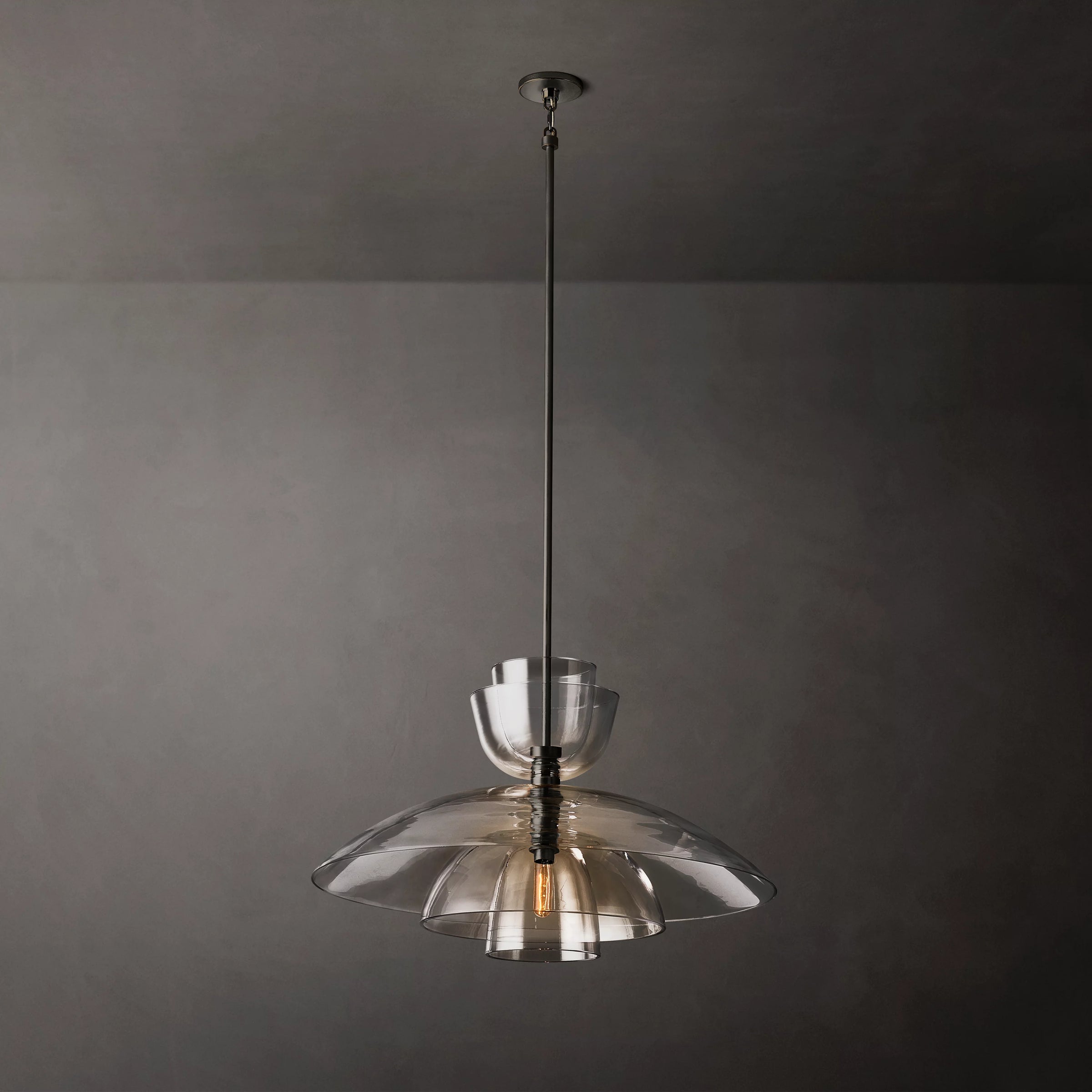 WOMO Clear Glass Cloche Pendant Light - Blom