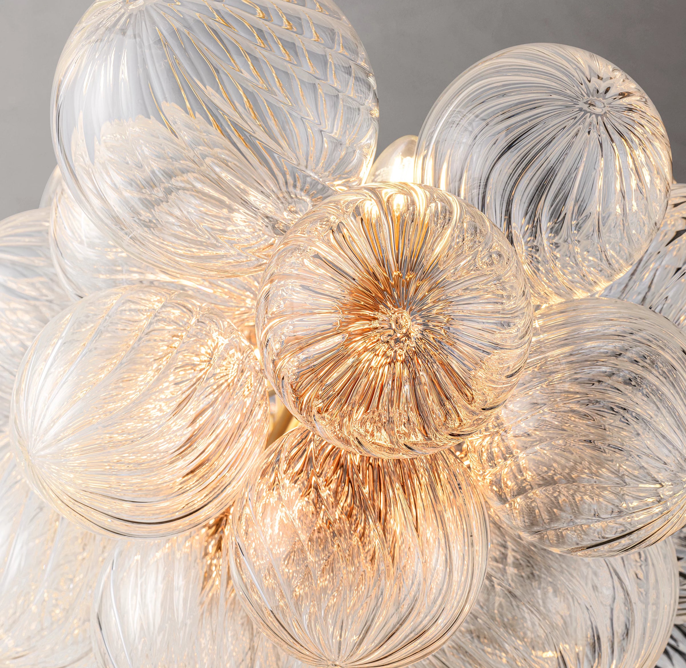 WOMO Glass Bubble Linear Chandelier - Talia