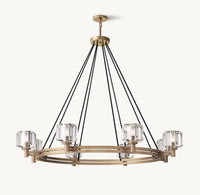 WOMO Crystal Round Candle Chandelier - Demaret