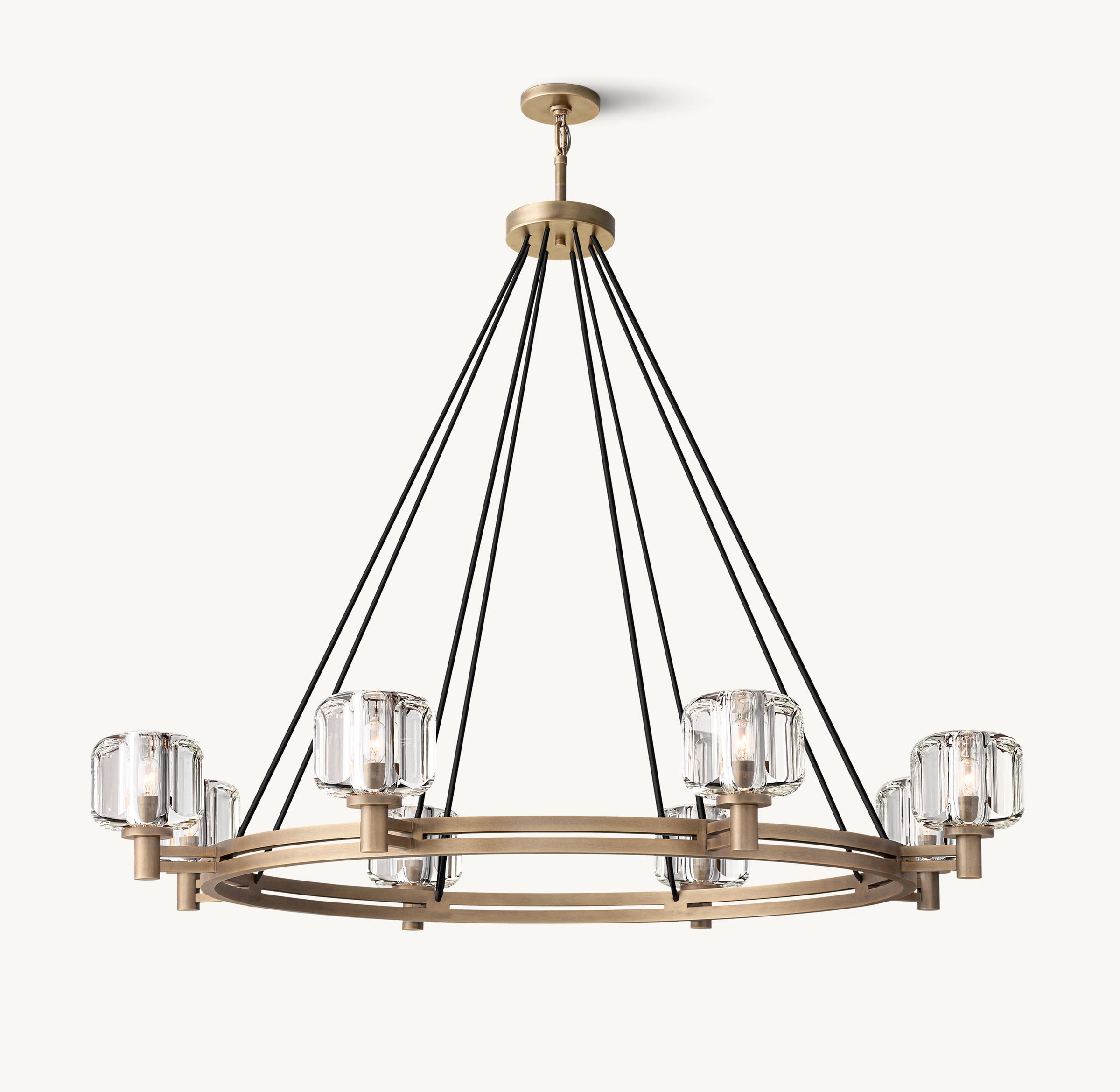 WOMO Crystal Round Candle Chandelier - Demaret