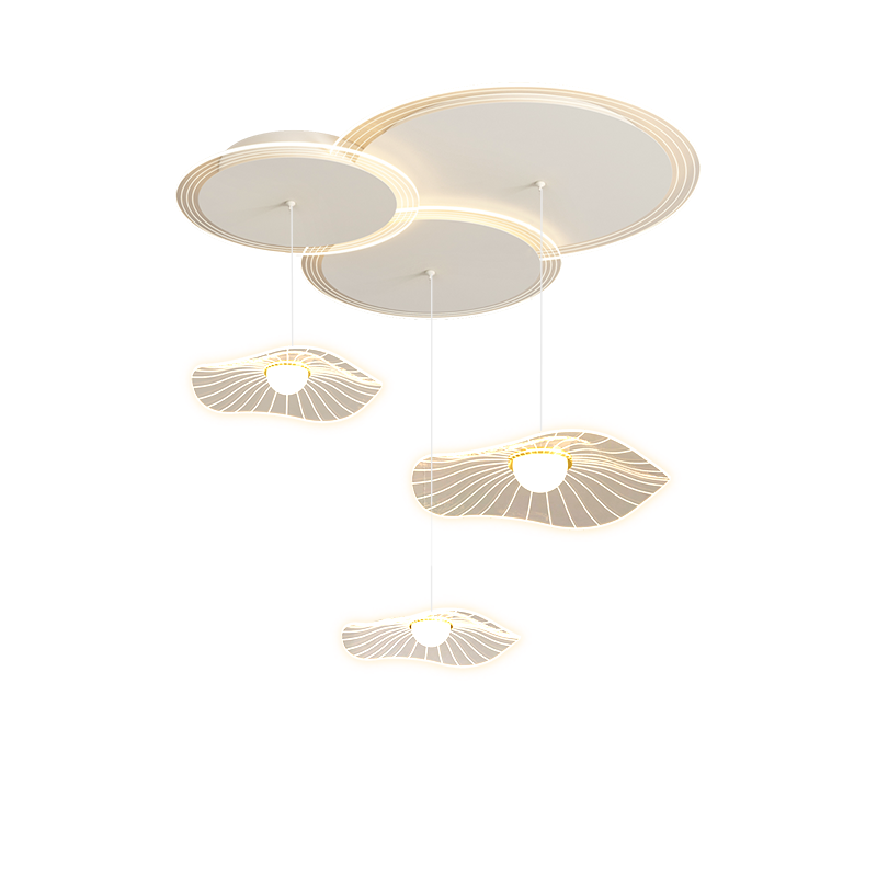 WOMO Lotus Flower/Globe Staggered Pendant Light-WM2164