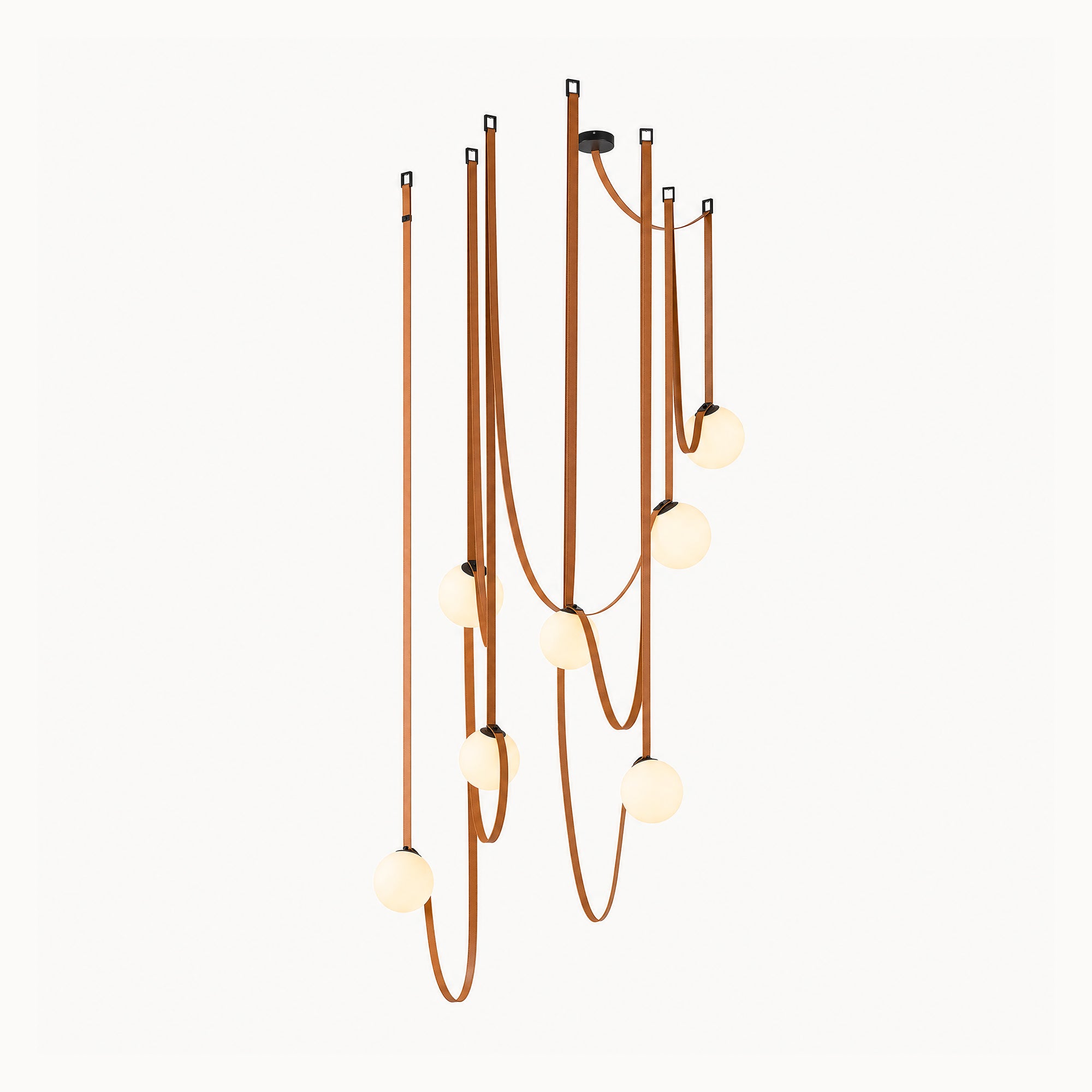 WOMO Globe Leather Pendant Light-WM2311