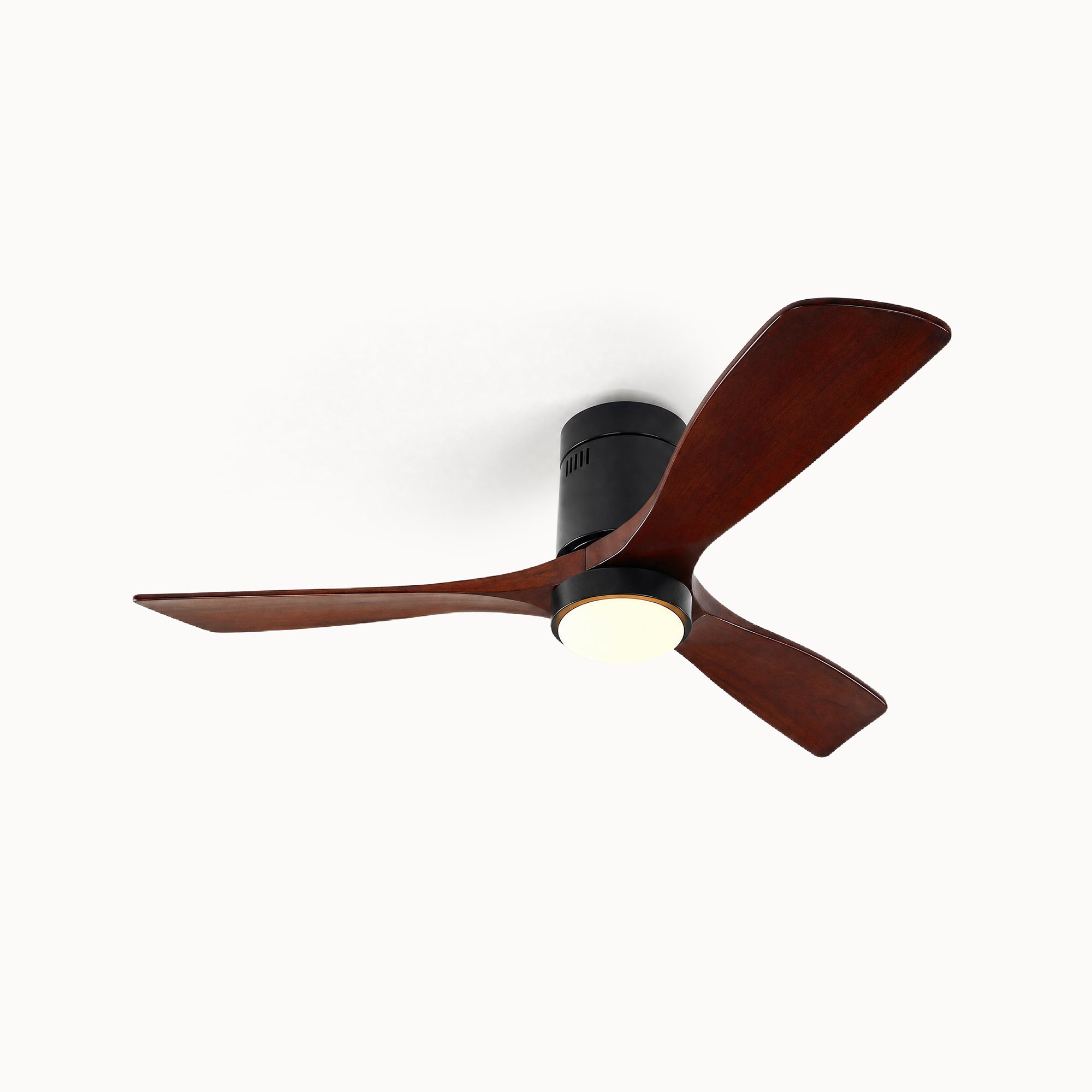 WOMO Mid-century Modern Hugger Ceiling Fan Lamp-WM5067