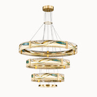 WOMO Enamel Tiered Round Chandelier-WM2336